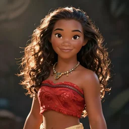 portrait of moana from disney