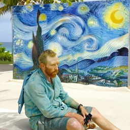 aruba vincent van gogh chilling in aruba