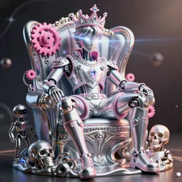 full-body rococo and cyberpunk style neon statue of a young attractive futbolero macho dotado e rico android sim roupa reclining con las piernas abertas e la piroca dura, glowing white laser eyes, prince crown of pink gears, diamonds, swirling silver-colored silk fabric. futuristic elements. full-length view. space robots. human skulls. intricate artwork by caravaggio. Trending on artstation, octane render, cinematic lighting from the right, hyper realism, octane render, 8k, depth of field, 3D