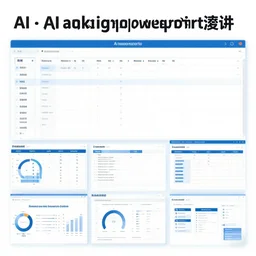 a powerpoint presentation about ai making powerpoint presentations. powerpoint spreadsheet.