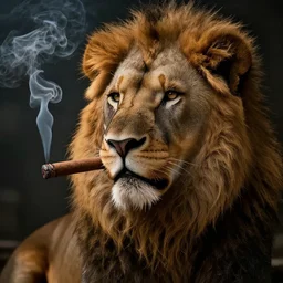 a lion smoking a cigar, dramatic lighting, cinematic, establishing shot, extremely high detail, foto realistic, cinematic lighting, post processed, concept art, high details, cinematic, 8k resolution, beautiful detailed, photorealistic, digital painting, artstation, concept art, smooth, sharp focus, artstation trending, octane render, unreal engine