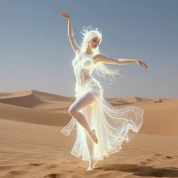glowing goddess dancing in the desert, surreal, unreal engine, intricate, highly detailed, digital painting, trending on artstation, concept art, smooth and sharp focus, illustration, in the style of starry night by vincent van gogh