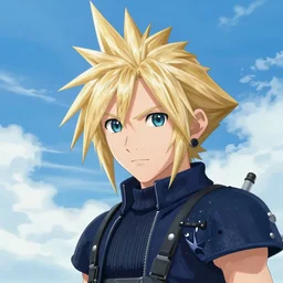 An anime portrait of a cloud strife from ff7, by Stanley Artgerm Lau, WLOP, Rossdraws, James Jean, Andrei Riabovitchev, Marc Simonetti, and Sakimichan, tranding on artstation