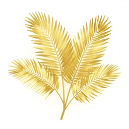 gold emerald palm leaves vector, svg, 8 k