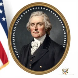 Official Portrait of the United States President, 1804, he is from virginia