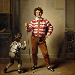 a photo of where's wally, by caravaggio
