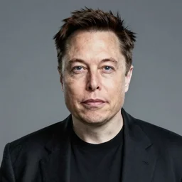 portrait image of elon musk with tusk 8 k
