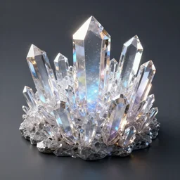 open geode with crystals that reflects a multiverse, photorealism, unreal engine