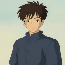 portrait of a young male, in the style of studio ghibli, j. c. leyendecker, greg rutkowski, artgerm
