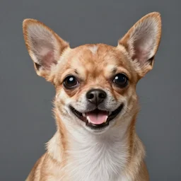portrait of a chihuahua looking happy, by martin ansin, highly detailed, cinematic, extremely detailed, high quality