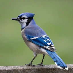 a photograph of a blue jay