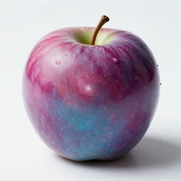 galaxy colored apple
