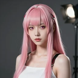 Zero Two portrait, studio lighting