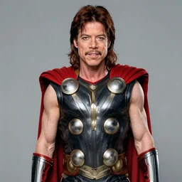 mick jagger as thor from the avengers ( 2 0 1 2 ), photograph
