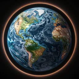close up circular border with abstract designs deep colorful sphere, universe, concept art, nature, deep rivers, planet, fractals, depth of field, roots, fluid simulation in houdini, subsurface scattering, vray octane render, cgsociety
