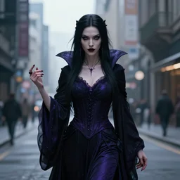 evil sorceress magic, concept art, hyper realistic portrait, bladerunner street, art of elysium by jeremy mann and alphonse mucha, greg rutkowski, kieran yanner and jason manley, fantasy art, photo realistic, dynamic lighting, artstation, poster, volumetric lighting, very detailed face, 4 k, award winning