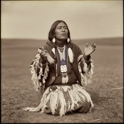 vintage photo of a native american hopi shaman in a trance by edward s curtis, photo journalism, photography, cinematic, national geographic photoshoot