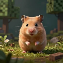 a hamster as a minecraft mob