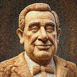 hyperrealistic mixed media image of a statue of george constanza made entirely of macaroni, stunning 3 d render inspired art by istvan sandorfi and greg rutkowski, perfect facial symmetry, realistic, highly detailed attributes and atmosphere, dim volumetric cinematic lighting, 8 k octane extremely hyper - detailed render, post - processing, masterpiece,
