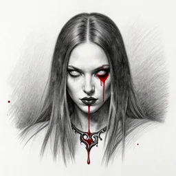 BLOOD GOD, PENCIL painting