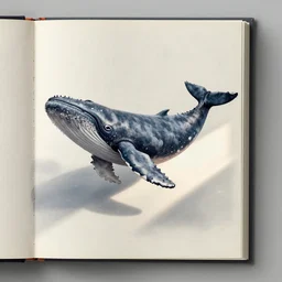 cover scan of victorian book about whales