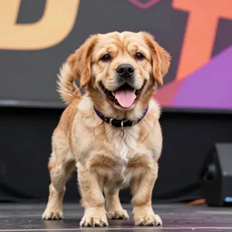 photo still of mcgruff the crime dog on stage at vans warped tour!!!!!!!! at age 3 3 years old 3 3 years of age!!!!!!!! shredding on guitar, 8 k, 8 5 mm f 1. 8, studio lighting, rim light, right side key light