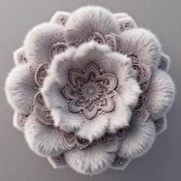 a fluffy flower fractal:: by Martine Johanna and Simon Stålenhag and Chie Yoshii and Casey Weldon and Guillermo del toro :: ornate, dynamic, particulate, intricate, elegant, highly detailed, centered, artstation, smooth, sharp focus, octane render, 3d