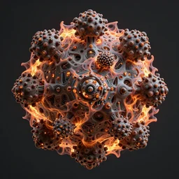 mandelbulb 3 d, fractal flame, octane render, cyborg, biomechanical, futuristic, by ernst haeckel