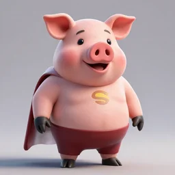 concept heroes a man called Pigman, a super heroe with pig mask, 8k, octane render