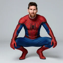 Leonel Messi as spiderman