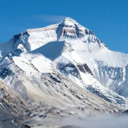 highly detailed photo taken from the base of mount everest