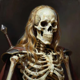 ultra realistic portrait painting of skeletor as legolas, art by frank frazetta, 4 k, ultra realistic, highly detailed, epic lighting