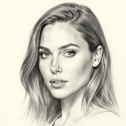 j scott campbell!!! pencil sketch by j scott campbell close up headshot of gal gadot  in the style ofj scott campbell