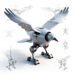 blueprints for a robotic bird for war
