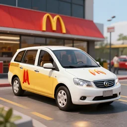 a photo of the mcdonald's car prototype, an automobile to be manufactured by the mcdonald's restaurant