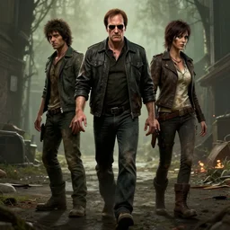 tarantino walking dead telltale, telltale games style, symmetric!!, 4 k full hd,