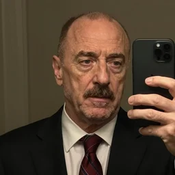 saul goodman with a honest reaction, taking a selfie, grainy quality, low quality, low resolution, realistic, hyperrealistic, very realistic, hd quality, intricate details, very detailed, grainy, taken on an iphone, awkward angle, awkward lighting