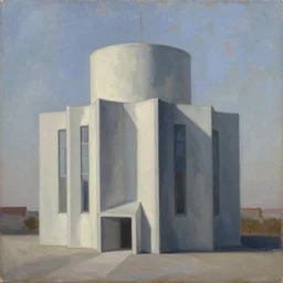 impossible architecture by John Kenn Mortensen, oil painting on canvas n -6