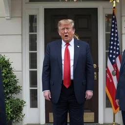 fbi bodycam footage of trump answering the door with shocked look on his face