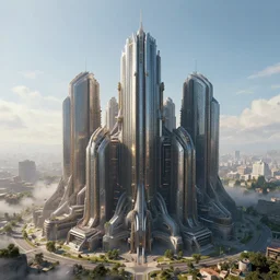 ecumenopolis, futuristic, detailed, striking, unique, unique, epic, octane render