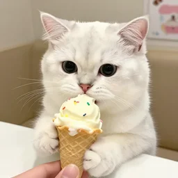 ice cream kitty gets the sprinkles