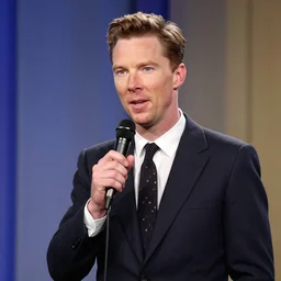benedict Cumberbatch as a talkshow host in the 50s