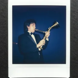 nosferatu playing the blues, old polaroid picture n - 6