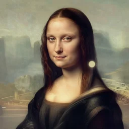 Portrait of cyberpunk Millie Bobby Brown by Leonardi Da Vinci
