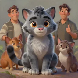 a beautiful painting of a cute anthropomorphic gray panther fursona. disney character design by cory loftis, fenghua zhong, ryohei hase, ismail inceoglu and ruan jia. artstation, volumetric light, detailed, photorealistic, rendered in octane