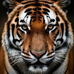a photo by bruce gilden of a tiger princess, leica s, flash, high contrast, intricate, closeup of face, beautiful
