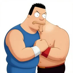 Hank hill, one punch man, arm wrestling