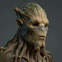 gorgeous treant humanised facemask, matte painting of ancient treant, talking tree with human face, 4 k resolution, octane rendering, trending on artstation