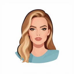 margot robbie, digital art, iconic icon, 2 d vector logo, cartoon, t - shirt design