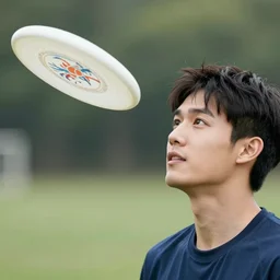 frisbee hitting someone's face really hard